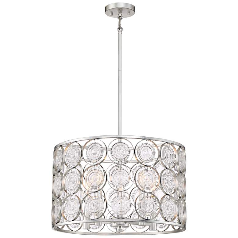 Image 1 Culture Chic 20 inch Wide Catalina Silver 5-Light Pendant
