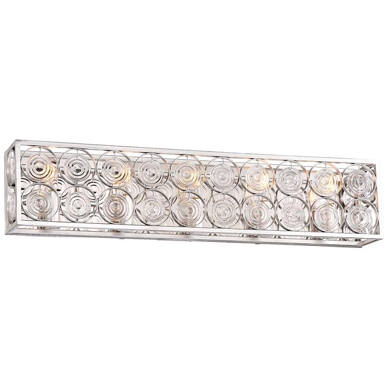 Image 1 Culture Chic 30 3/4 inch Wide Catalina Silver Bath Light