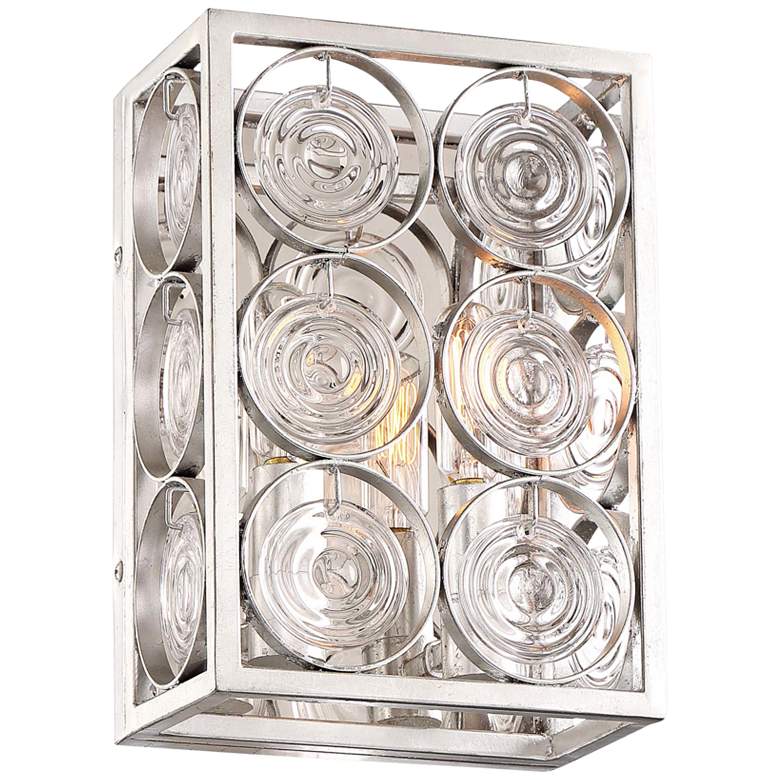 Image 1 Culture Chic 9 3/4" High Catalina Silver Wall Sconce