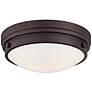 Culver Collection 13 1/4" Wide Lathan Bronze Ceiling Light