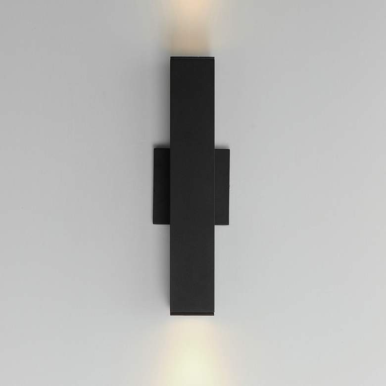 Image 1 Culvert 15" LED Outdoor Sconce Black