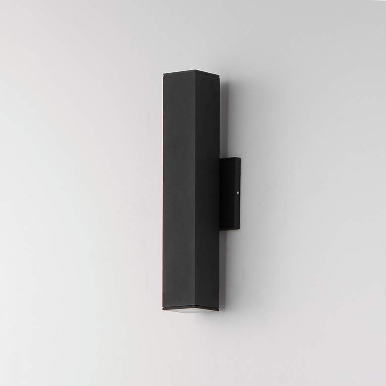 Image 4 Culvert 15" LED Outdoor Sconce Black more views
