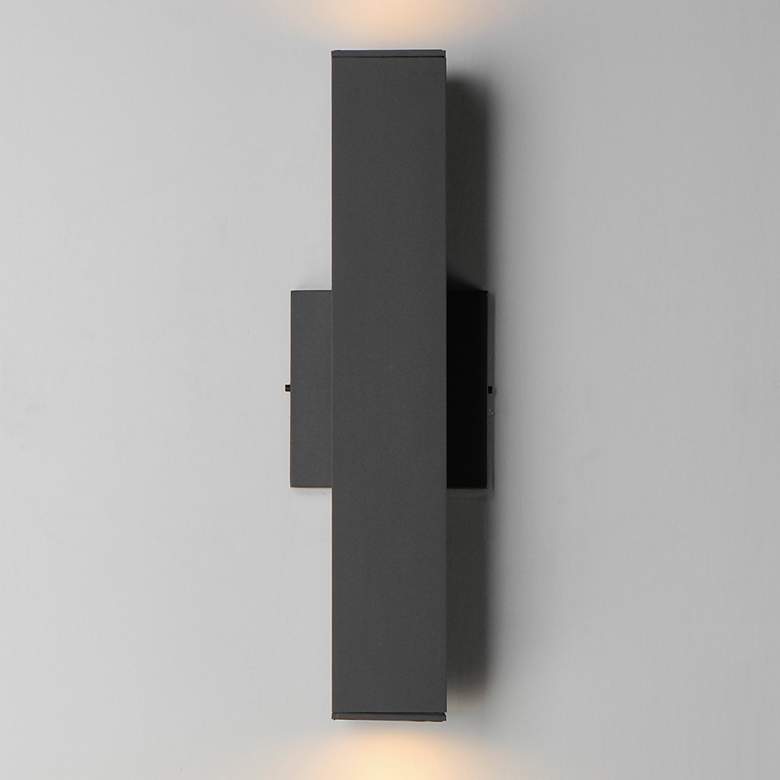 Image 3 Culvert 15"H Architectural Bronze LED ADA Outdoor Wall Light more views