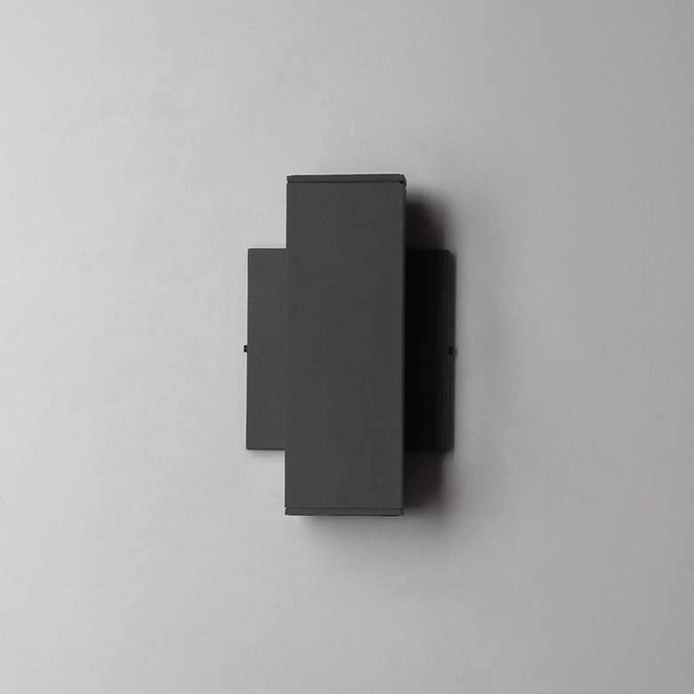 Image 2 Culvert 7 1/2"H Architectural Bronze LED Outdoor Wall Light more views