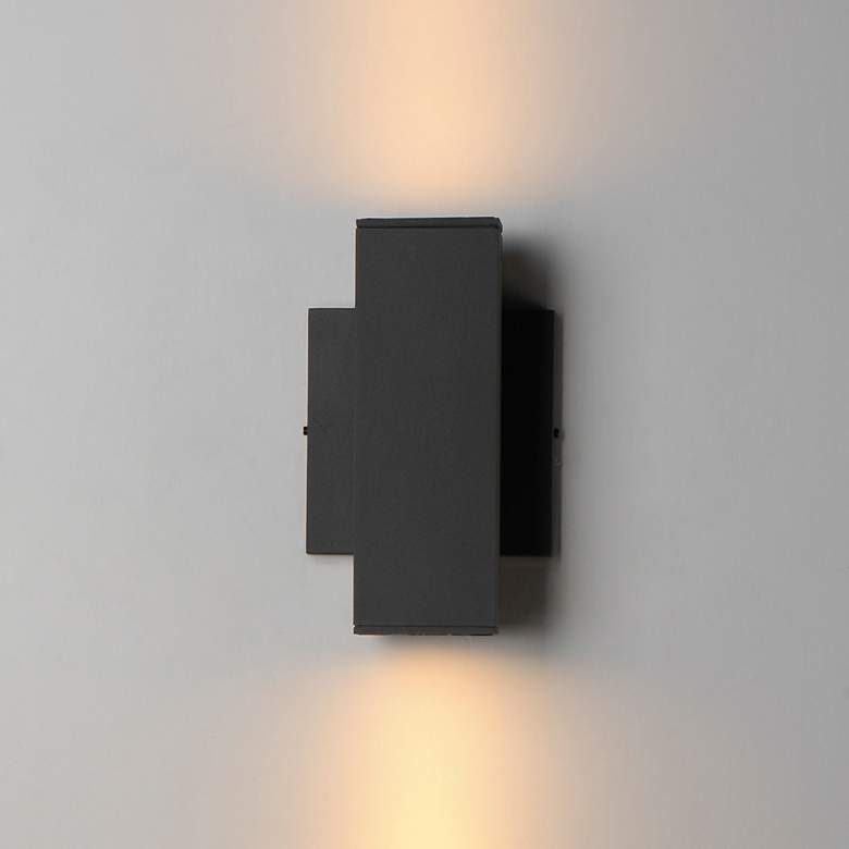 Image 3 Culvert 7 1/2"H Architectural Bronze LED Outdoor Wall Light more views