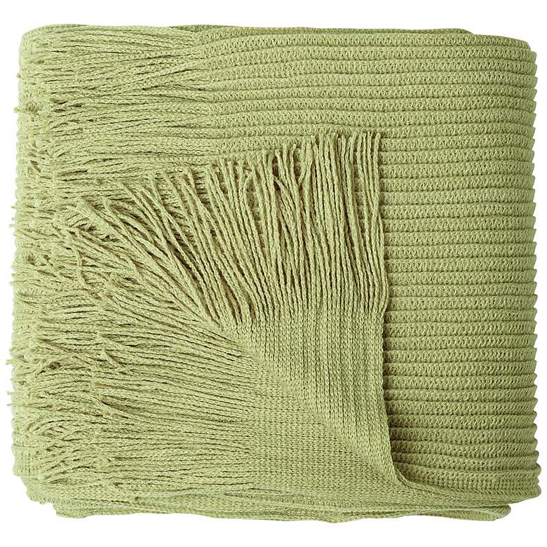Image 1 Cumberland Apple Green Decorative Throw Blanket