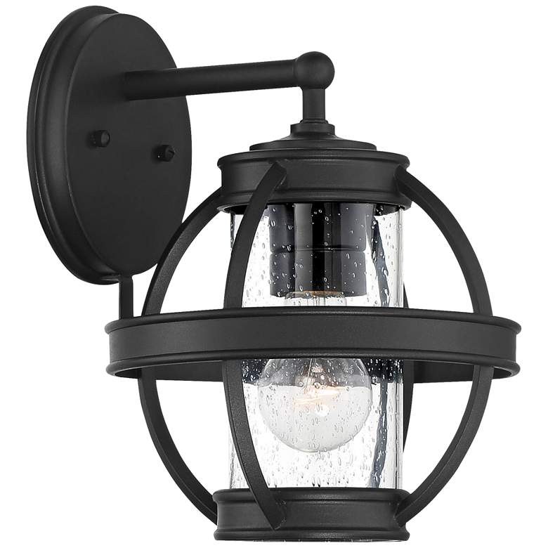 Image 1 Cumberland Court 11 1/4" High Sand Coal Outdoor Wall Light