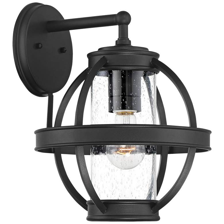 Image 1 Cumberland Court 13 1/2" High Sand Coal Outdoor Wall Light