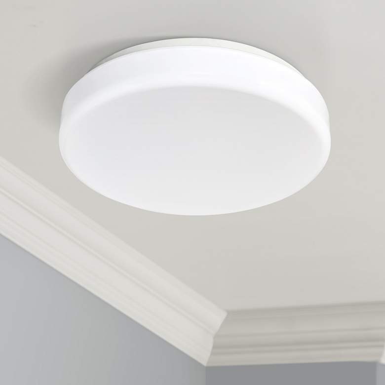 Image 1 Cumulous Flushmount 14" Wide White LED Ceiling Light