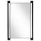 Cunene Matte Black 26" x 39 1/4" Rectangular Wall Mirror