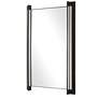 3_Cunene Matte Black 26" x 39 1/4" Rectangular Wall Mirror more views