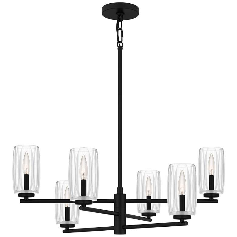 Image 1 Cunningham 6-Light Matte Black Chandelier