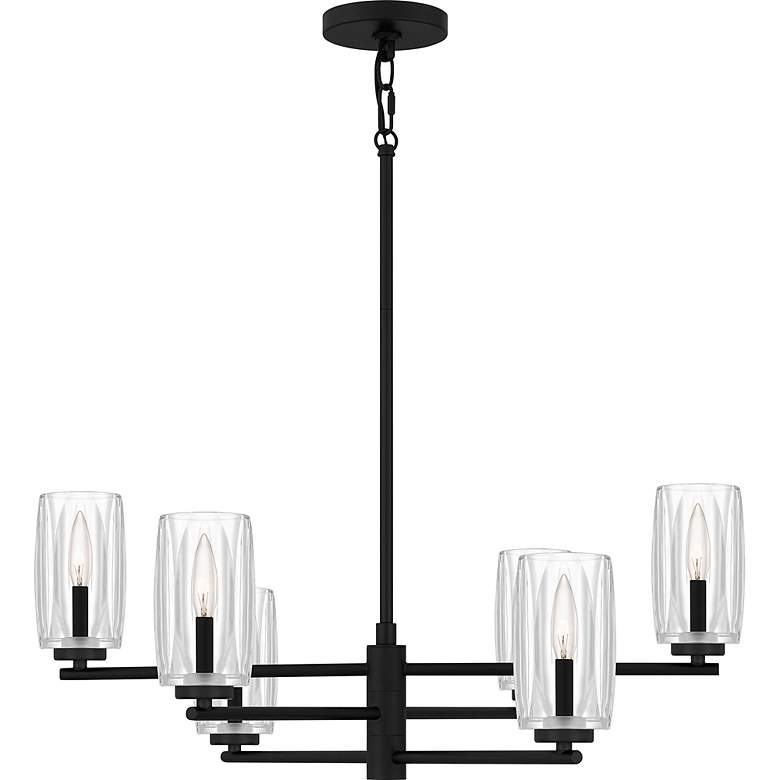 Image 3 Cunningham 6-Light Matte Black Chandelier more views