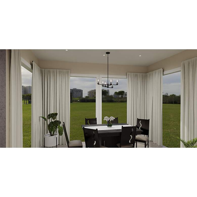 Image 4 Cunningham 6-Light Matte Black Chandelier more views