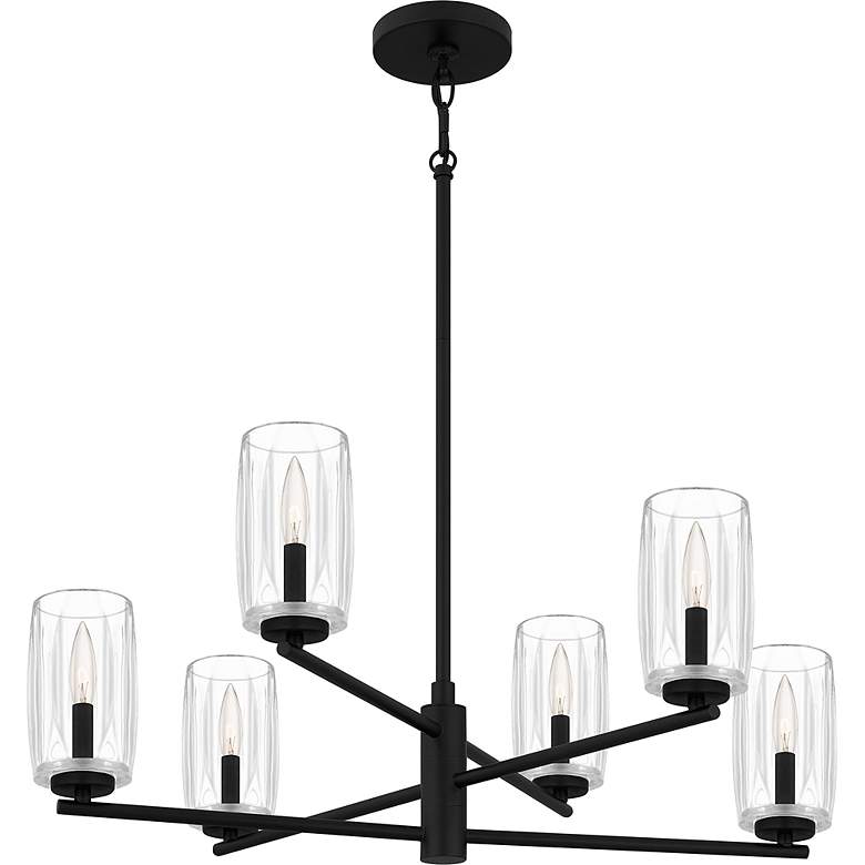 Image 5 Cunningham 6-Light Matte Black Chandelier more views