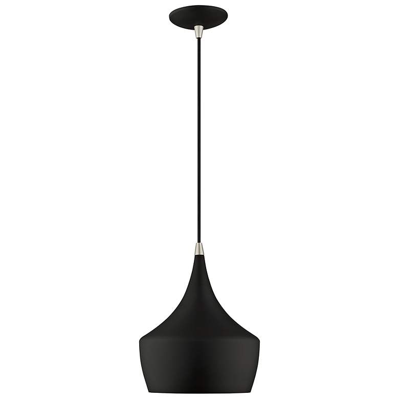 Image 5 Cunningham 9 1/2" Wide Black and Gold Mini Pendant more views