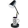 2_Cup Warming Black Desk Lamp with USB Port and AC Outlet more views