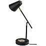 4_Cup Warming Black Desk Lamp with USB Port and AC Outlet more views