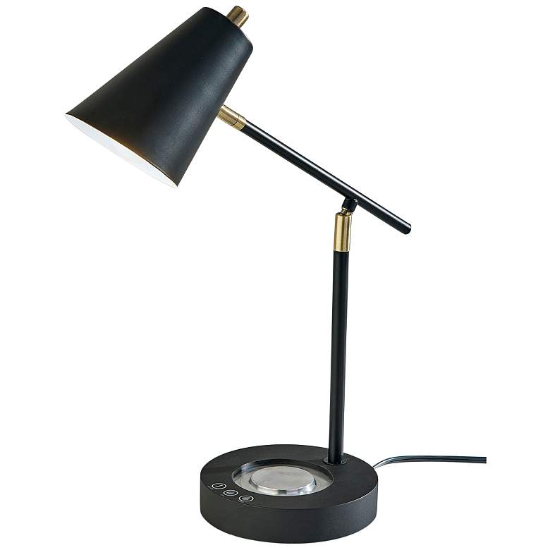 Image 5 Cup Warming Black Desk Lamp with USB Port and AC Outlet more views