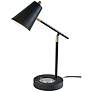 5_Cup Warming Black Desk Lamp with USB Port and AC Outlet more views