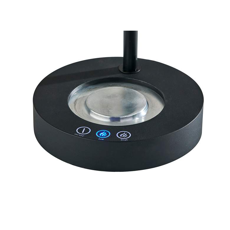 Image 6 Cup Warming Black Desk Lamp with USB Port and AC Outlet more views