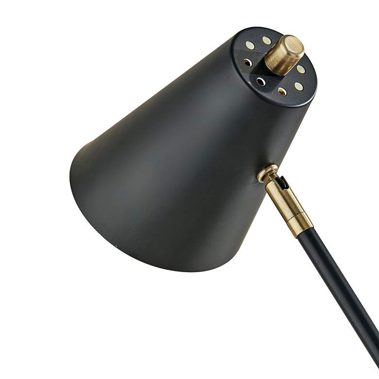 Image 7 Cup Warming Black Desk Lamp with USB Port and AC Outlet more views