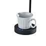 Cup Warming Black Desk Lamp with USB Port and AC Outlet