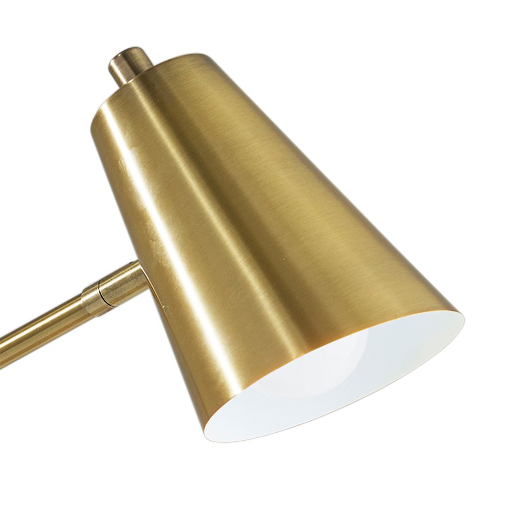 Image 2 Cup Warming Brass Desk Lamp with USB Port and AC Outlet more views