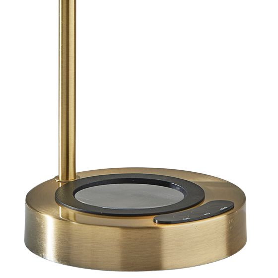 Image 3 Cup Warming Brass Desk Lamp with USB Port and AC Outlet more views
