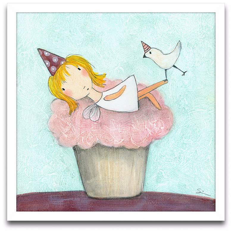 Image 1 Cupcake Fairy 13 inch Square Giclee Wall Art