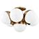 Cupertino 23 1/2" Wide Patina Brass 7-Light Ceiling Light