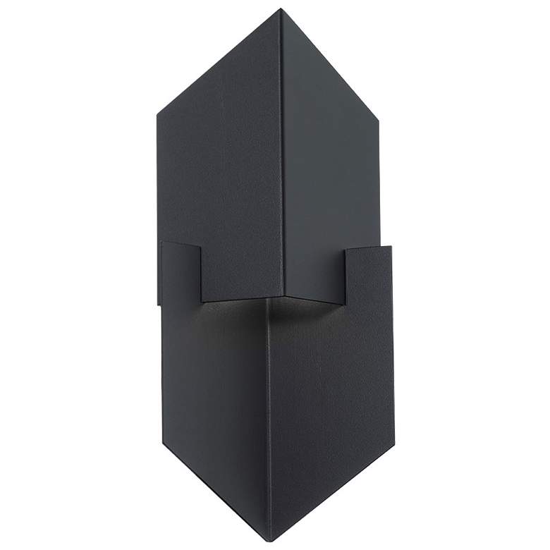 Image 1 Cupid 13.88 inchH x 6.13 inchW 1-Light Outdoor Wall Light in Black