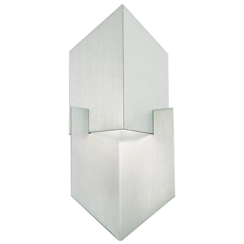 Image 2 Cupid 13.88"H x 6.13"W 1-Light Outdoor Wall Light in Brushed Alum