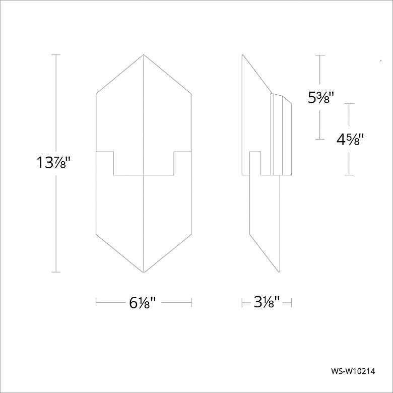 Image 3 Cupid 13.88"H x 6.13"W 1-Light Outdoor Wall Light in Brushed Alum more views