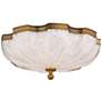 2_Cupola 6.75"H x 16"W 1-Light Crystal Flush Mount in Aged Brass