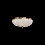 3_Cupola 6.75"H x 16"W 1-Light Crystal Flush Mount in Aged Brass more views