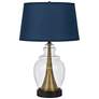 Cupola Antique Brass and Clear Glass Jar Table Lamp