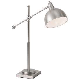 Image2 of Cupola Brushed Nickel Metal Desk Table Lamp