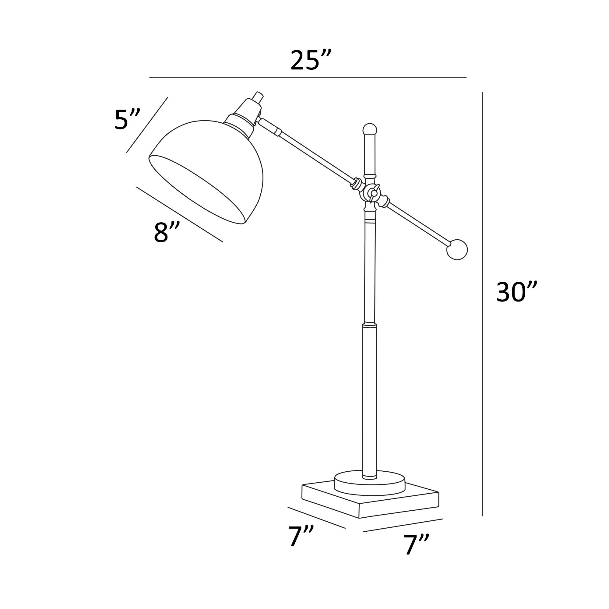Cupola Dark Bronze Metal Desk Table Lamp 255P2 Lamps Plus