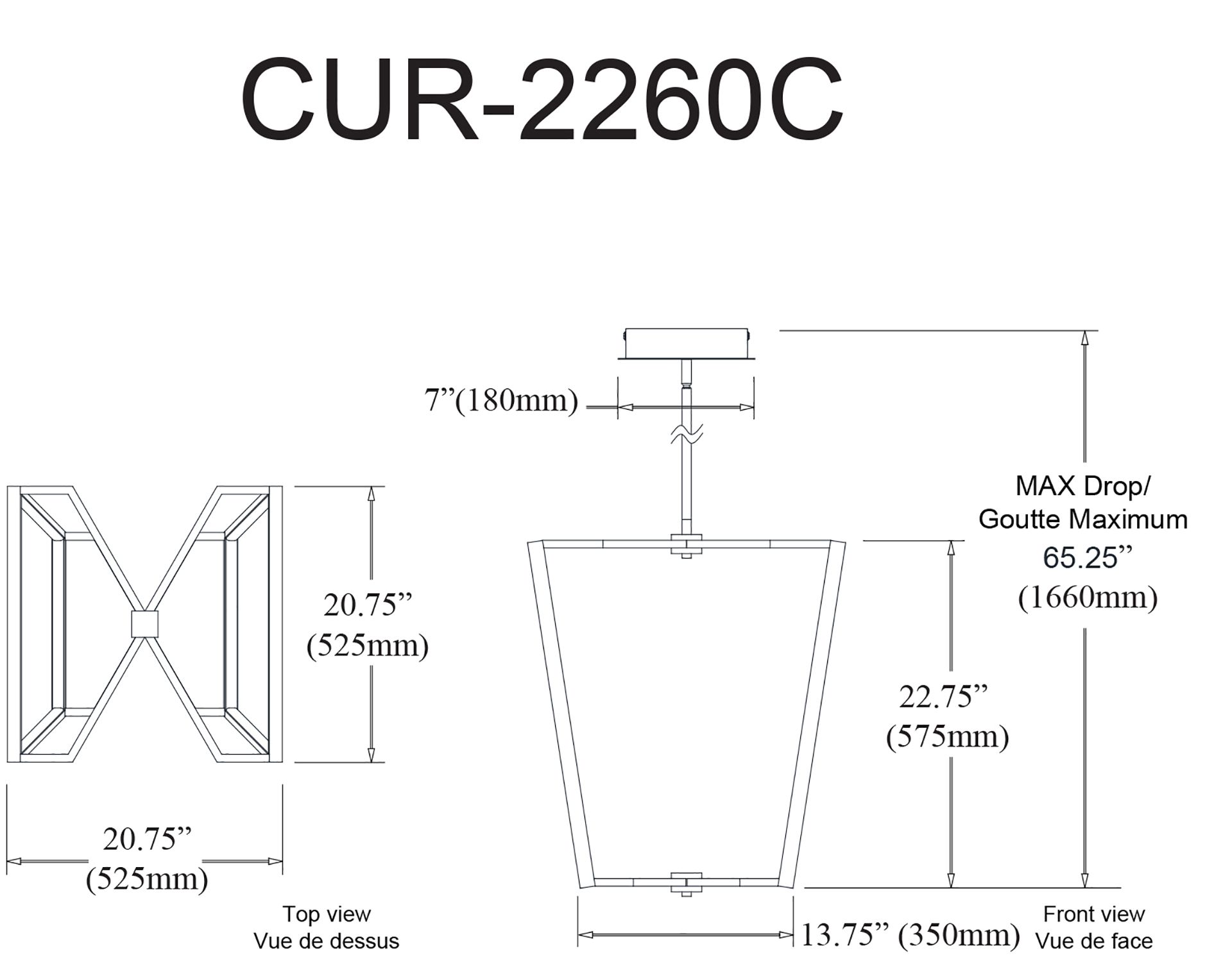 Image 4 Curant 20 3/4" Wide Aged Brass LED Chandelier more views