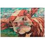 2_Curious Cow 1 36" Wide Giclee Print Solid Wood Wall Art