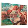 1_Curious Cow 1 36" Wide Giclee Print Solid Wood Wall Art