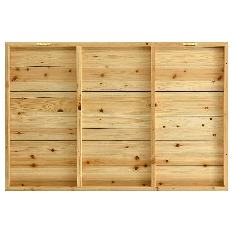 Image 3 Curious Cow 2 36" Wide Giclee Print Solid Wood Wall Art more views