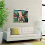 5_Curious Cow 2 36" Wide Giclee Print Solid Wood Wall Art more views