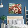 5_Curious Cow 3 45" Wide Giclee Print Solid Wood Wall Art more views