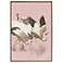 Curious Cranes Preen 34"W x 50"H Canvas
