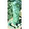Curious Otter 16" High Verdigris Brass Pond Spitter Fountain