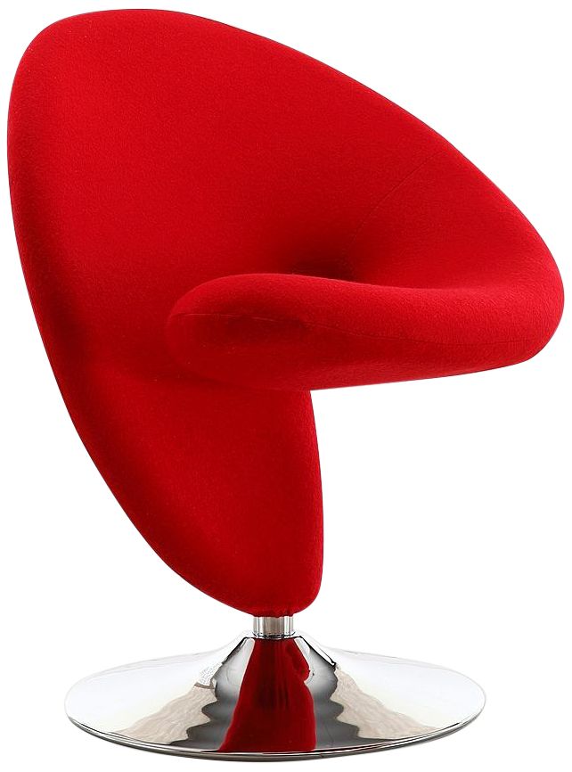 Image 4 Curl Swivel Accent Chair Set of 8 in Multi Colors more views