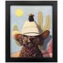 1_Curly II 9"W x 11"H Non-Glass Framed Art