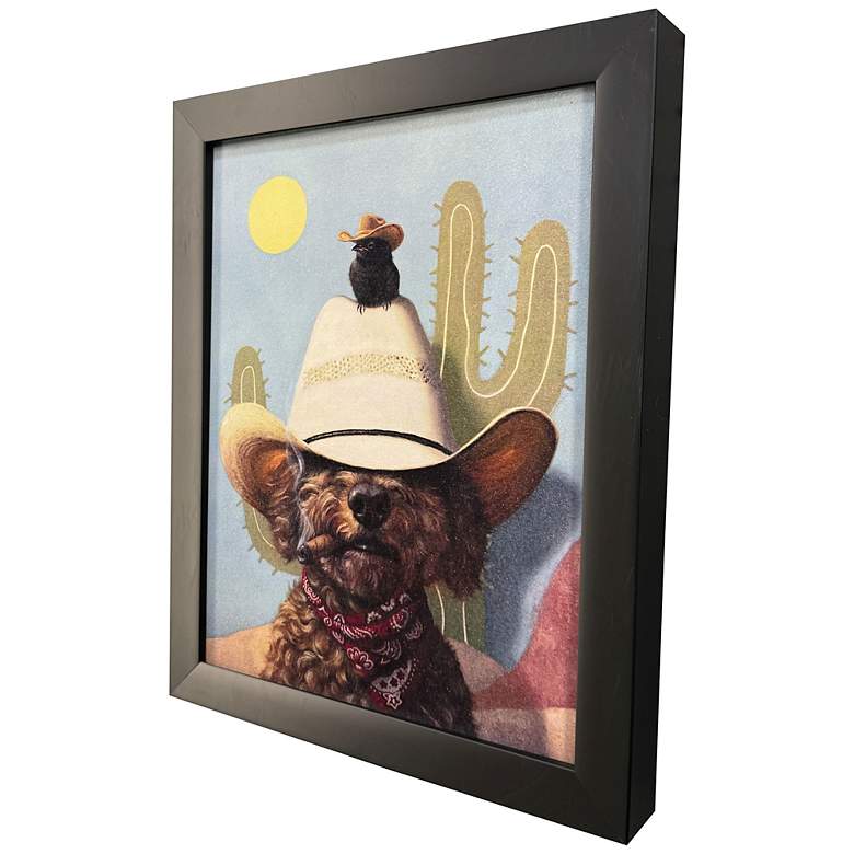 Image 2 Curly II 9"W x 11"H Non-Glass Framed Art more views
